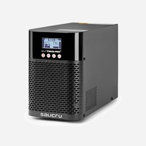 Salicru SLC-700-TWIN PRO2 IEC : UPS 0.7kVA/630W On-line Double Conversion, sinusoïde pure, 220-240V, USB, EPO, LCD, efficacité 92%/98% (ECO), tour - Miniature 1