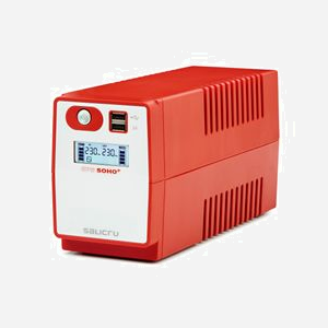 Salicru SPS 650 SOHO+ IEC : UPS Line-Interactive 650VA/360W, AVR, 4 prises IEC C13, USB (2.0 x2), LCD, compatible Windows/Unix/Mac
