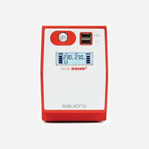 Salicru SPS 650 SOHO+ IEC : UPS Line-Interactive 650VA/360W, AVR, 4 prises IEC C13, USB (2.0 x2), LCD, compatible Windows/Unix/Mac - Miniature 2