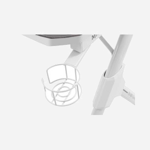 Mars Gaming MGD140W Bureau Gaming 140cm x 60cm Gris/Blanc, Plateau Fibre de Carbone, Cadre Acier Blanc, Charge Max 100kg, avec Tapis Nanotextile - Miniature 5