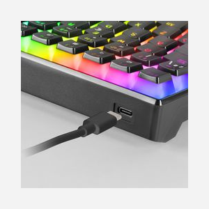 Mars Gaming MKULTRA Clavier Gamer USB AZERTY Français Noir - Switches OUTEMU SQ, RGB Chroma, Touches PBT Pudding, Anti-Ghosting, Format 96%, Compatible Windows/macOS/Linux - Miniature 4