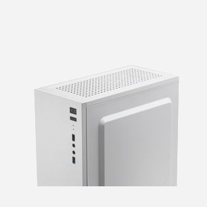 Mars Gaming MC100W Boîtier PC Blanc Acier Ultra-léger ATX/microATX/Mini-ITX, Vent FRGB, fenêtre latérale, 2x3.5", 2x2.5", USB 3.2 Gen 1, ventilateur 90mm, refroidissement liquide 120mm, 29.5cm GPU, 15.9cm CPU - Miniature 4