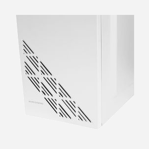 Mars Gaming MC100W Boîtier PC Blanc Acier Ultra-léger ATX/microATX/Mini-ITX, Vent FRGB, fenêtre latérale, 2x3.5", 2x2.5", USB 3.2 Gen 1, ventilateur 90mm, refroidissement liquide 120mm, 29.5cm GPU, 15.9cm CPU - Miniature 5