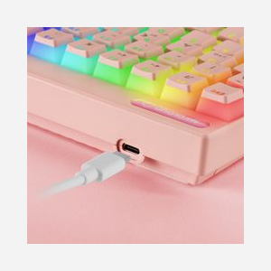Mars Gaming MKCLOUDPRFR Clavier Gamer 75% Rose USB + Bluetooth AZERTY Français, Switches OUTEMU SQ Pro, RGB Chroma, Batterie 200h, 1000Hz, Anti-Ghosting - Miniature 3