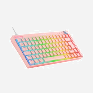 Mars Gaming MKCLOUDPRFR Clavier Gamer 75% Rose USB + Bluetooth AZERTY Français, Switches OUTEMU SQ Pro, RGB Chroma, Batterie 200h, 1000Hz, Anti-Ghosting - Miniature 5