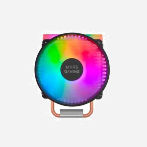 Mars Gaming MCPU44 Refroidisseur d'air CPU, Ventilateur 110mm PWM, TDP 160W, 4 Caloducs HCT, ARGB, Socket Intel LGA 115x/1200/1700/20xx et AMD AM4/AM5 - Miniature 2