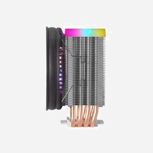 Mars Gaming MCPU44 Refroidisseur d'air CPU, Ventilateur 110mm PWM, TDP 160W, 4 Caloducs HCT, ARGB, Socket Intel LGA 115x/1200/1700/20xx et AMD AM4/AM5 - Miniature 4