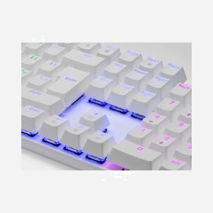 Mars Gaming MK422WBRFR Clavier Mécanique USB AZERTY Français Blanc, Switches Anti-poussière, Rétroéclairage LED RGB, Anti-ghosting, Compatible Windows/macOS/Linux - Miniature 4