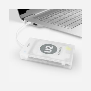 Axagon ADSA-1S : Boîtier USB 2.0 pour Disque Dur/SSD 2.5" SATA I/II/III, Support S.M.A.R.T., Compatible Windows/macOS/Linux, Blanc, Plastique - Miniature 5