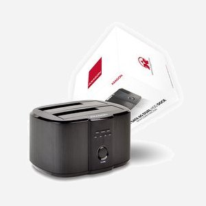 Axagon ADSA-ST Station d'accueil HDD/SSD 2.5/3.5" SATA I/II/III USB 3.2 Gen 1 Type-B Aluminium Noir, Support UASP/TRIM/S.M.A.R.T., Windows/macOS/Linux - Miniature 2