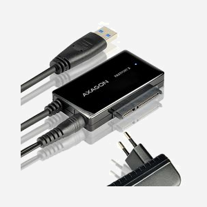 Axagon ADSA-FP3 Adaptateur SATA vers USB Type-A 5Gbps, Support S.M.A.R.T., Hot-Plug, Alimentation Externe, Compatible Windows/macOS/Linux, 71x46x14.3mm - Miniature 4
