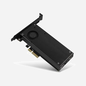Axagon PCEM2-DC : Carte Adaptateur Interne PCIe vers M.2 (NVMe & SATA) + SATA, Facteur de Forme Standard/Low Profile, Refroidissement Actif, 8 Gbit/s, Windows/macOS/Linux
