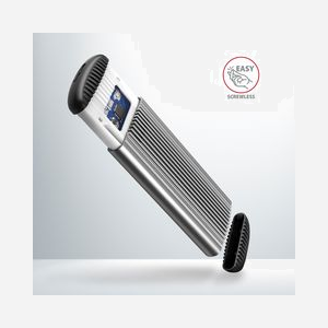 Axagon EEM2-SA Boîtier Externe M.2 SATA (30/42/60/80mm) USB 3.2 Gen 1 Gris - Interfaces SATA III/II, Support UASP/TRIM, Windows/macOS/Linux - Miniature 3