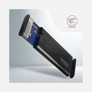Axagon EEM2-SB2 : Boîtier SSD M.2 (NVMe/SATA) USB 3.2 Gen 2 Type-C, 10 Gbit/s, Aluminium noir, Supports 2242/2260/2280, Compatible Windows/macOS/Linux - Miniature 3