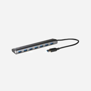 i-tec Hub USB 3.0 7 Ports Métal U3HUB778 - USB 3.2 Gen 1, 5Gbps, Alimentation Secteur 5V/4A, Protection Surtension, Compatible Windows/macOS - Miniature 2