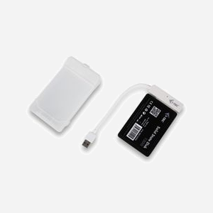i-tec MySafe MYSAFEU314 Boîtier Externe USB 3.2 Gen 1 pour Disque Dur/SSD 2.5" SATA I/II/III, 9.5mm, Blanc, Jusqu'à 5Gbps, Câble Intégré 0.15m - Miniature 2