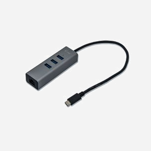 i-tec C31METALG3HUB : Hub USB-C 3 Ports USB 3.0 + Adaptateur Gigabit Ethernet Realtek 8153, Gris, Compatible Windows/macOS/Linux/Android - Miniature 3