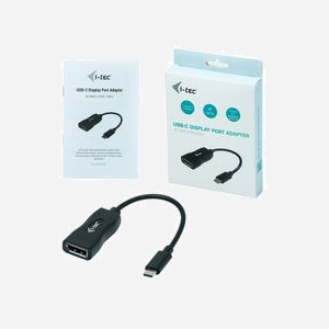 i-tec Adaptateur USB-C 3.1 vers DisplayPort 4K/60Hz - C31DP60HZP - Résolution 3840x2160 - Compatible Windows, macOS, Android - Câble 0.15m - Miniature 4