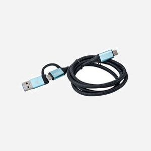 i-tec C31USBCACBL: Câble USB-C vers USB-C 1m, Adaptateur USB 3.2 Gen 1 intégré, 10 Gbps, 4K 60Hz, Power Delivery 100W, gaine tressée, connecteurs aluminium