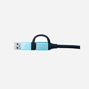 i-tec C31USBCACBL: Câble USB-C vers USB-C 1m, Adaptateur USB 3.2 Gen 1 intégré, 10 Gbps, 4K 60Hz, Power Delivery 100W, gaine tressée, connecteurs aluminium - Miniature 2