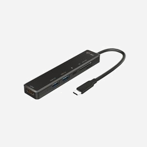 i-tec USB-C Travel Dock 4K HDMI + Power Delivery 60W - 1x USB 2.0, 1x USB 3.2 Gen 1 Type-A, 1x USB-C, Lecteur SD/MicroSD, Compatible Windows/macOS/Linux/Android
