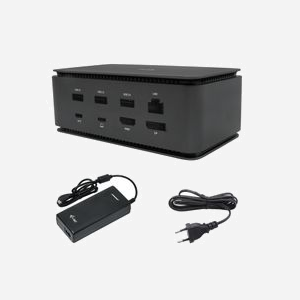i-tec USB4 Docking Station Dual 4K HDMI DP, Power Delivery 80W + Adaptateur Secteur Universel 100W, ports USB 2.0/3.2 Gen 1/Gen 2/USB4, LAN, Lecteur SD/MicroSD - Miniature 1