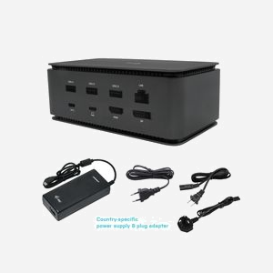 i-tec USB4 Docking Station Dual 4K HDMI DP, Power Delivery 80W + Adaptateur Secteur Universel 100W, ports USB 2.0/3.2 Gen 1/Gen 2/USB4, LAN, Lecteur SD/MicroSD - Miniature 4
