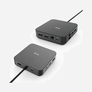 i-tec Dock USB-C HDMI Dual DisplayPort 4K, Power Delivery 100W, 3x USB 3.1, USB-C 3.2 Gen2, RJ-45, Audio, Kensington, Windows/macOS/Android/Linux