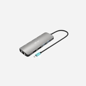 i-tec Docking Station USB-C Nano Métal 2x HDMI - USB 3.2 Gen 1, RJ-45 Gigabit Ethernet, Power Delivery 100W - Compatible Windows/macOS/Linux - Miniature 1