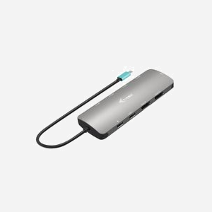 i-tec Station d'accueil USB-C Nano Métal 2x Display 4K 60Hz avec PD 100W + Chargeur 100W (2x HDMI, 2x USB 3.2, 2x USB 2.0, RJ45 Gigabit, Windows/macOS/Android/ChromeOS/Linux) - Miniature 4