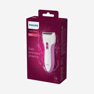 Philips SatinShave Essential HP6341/00 Rasoir Électrique Femme, 1 Tête, Wet&Dry, Sans Fil, Batterie AA, Rose/Blanc, avec Brosse de Nettoyage - Miniature 5