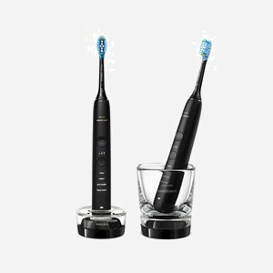 Philips DiamondClean 9000 HX9914/54 : Brosse à dents électrique à ultrasons, 5 modes, capteur de pression, Bluetooth, 2 poignées, 2 têtes, Li-Ion, chargeur. - Miniature 2