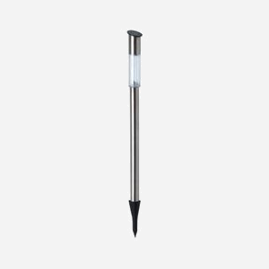 Ranex Éclairage de Jardin Solaire LED 0.06W Acier Inoxydable Brosse IP44, 1 Pile AA Incluse, Dimensions 695x52x52 mm, Type d'Ampoule LED - Miniature 2