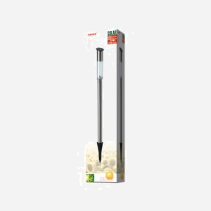 Ranex Éclairage de Jardin Solaire LED 0.06W Acier Inoxydable Brosse IP44, 1 Pile AA Incluse, Dimensions 695x52x52 mm, Type d'Ampoule LED - Miniature 3
