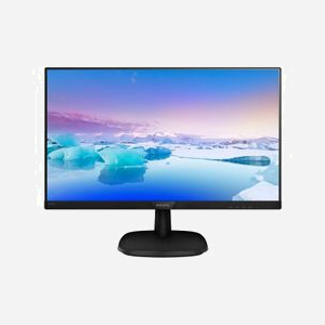 Philips V Line 243V7QDSB/00 Moniteur LCD 23.8" Full HD 1920x1080 IPS W-LED 4ms 250cd/m² VGA DVI HDMI VESA 100x100mm Noir - Miniature 1