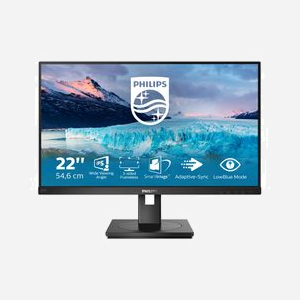 Philips S Line 222S1AE/00 - Ecran LCD 21.5" Full HD 1920x1080 IPS W-LED 250cd/m² 4ms VGA DVI HDMI DisplayPort Haut-parleurs intégrés - Miniature 2