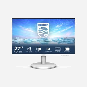 Philips V Line 271V8AW/00 - Écran LCD 27" Full HD 1920x1080, IPS, 4ms GTG, 250cd/m², 75Hz, Adaptive Sync, HDMI 1.4, Blanc