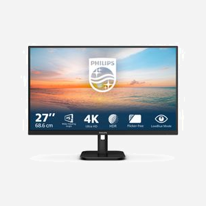 Philips 27E1N1800A/00 Moniteur 27" 4K Ultra HD IPS HDR10+ (3840x2160) 4ms HDMI/DisplayPort, angle de vision 178°, 350 cd/m², VESA 100x100 - Miniature 3