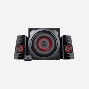 Trust GXT 38 2.1 Noir, Système Audio 60W RMS, Caisson de Basses XL, Connectivité Filaire 3.5mm, pour PC/Console, 4.1kg - Miniature 3