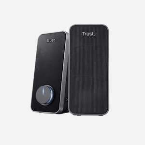 Trust Arys 20179 Enceintes PC 2.0 Noires 14W RMS (28W PMPO) USB avec contrôle volume rotatif et entrée ligne. Connectivité filaire. - Miniature 2