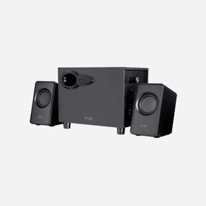 Trust Avora 2.1 - Système d'Enceintes PC 9W RMS Noir - 2.1 Canaux, Satellites 2-Voies, Caisson de Basses Actif USB, Connectivité Filaire 3.5mm - Miniature 1
