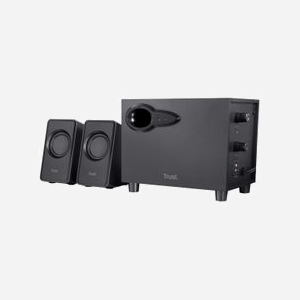 Trust Avora 2.1 - Système d'Enceintes PC 9W RMS Noir - 2.1 Canaux, Satellites 2-Voies, Caisson de Basses Actif USB, Connectivité Filaire 3.5mm - Miniature 2