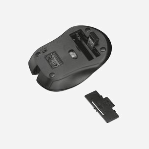 Trust Souris Bureau 21869 RF sans fil Optique 1800 DPI Ambidextre Noire, 4 Boutons, Portée 10m, Compatible Windows/macOS, Alimentation Piles AAA - Miniature 4