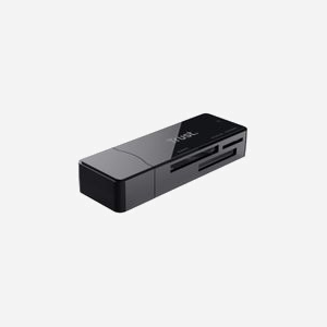 Trust Lecteur de carte mémoire USB 3.2 Gen 1 Type-A noir - MS Micro (M2), MicroSD, SD - Windows, macOS - Référence 21935