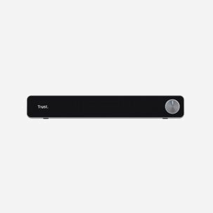 Barre de son Trust Arys Noir 2.0 canaux 6W RMS (12W PMPO) USB/Line-in 3.5mm, 420x75x64mm, Impédance 4 Ohm, Câbles USB et Audio inclus - Miniature 2