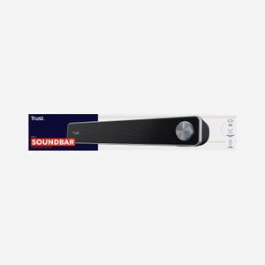 Barre de son Trust Arys Noir 2.0 canaux 6W RMS (12W PMPO) USB/Line-in 3.5mm, 420x75x64mm, Impédance 4 Ohm, Câbles USB et Audio inclus - Miniature 4