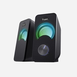 Trust Arys 2.0 Noir - Enceintes PC filaires 6W RMS (12W crête) USB, réponse en fréquence 100-20000 Hz, prise casque 3.5mm, Plug & Play. - Miniature 4