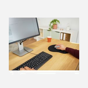 Tapis de Souris Trust BigFoot XL Noir 292x322mm avec Repose-Poignet en Gel et Surface Optimisée pour Capteur Optique et Laser - Miniature 4