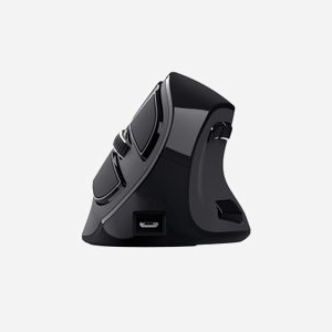Trust Voxx Souris Ergonomique Verticale 2400 DPI Optique RF sans fil + Bluetooth, 9 Boutons Programmables, Batterie intégrée, Compatible Windows/macOS/ChromeOS - Miniature 2