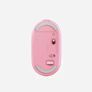 Trust Puck Souris Bureau Ambidextre RF sans fil + Bluetooth Optique 1600 DPI 4 Boutons Programmables Rose, Batterie Intégrée, USB-C, Windows/macOS/ChromeOS - Miniature 5